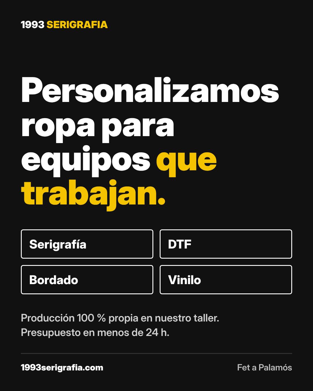 Volvemos a Instagram con lo que hacemos cada día: personalizar ropa para equipos que trab…