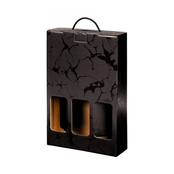 Estuche 3 botellas con ventana