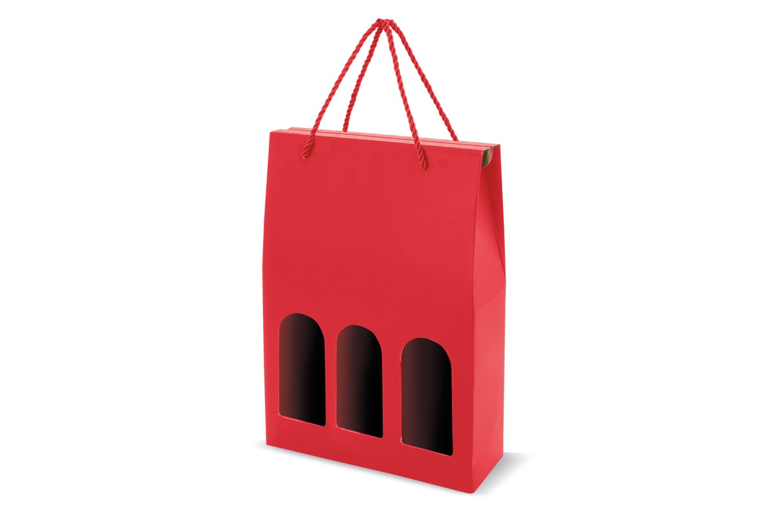 Estuche 3 botellas con ventana roja