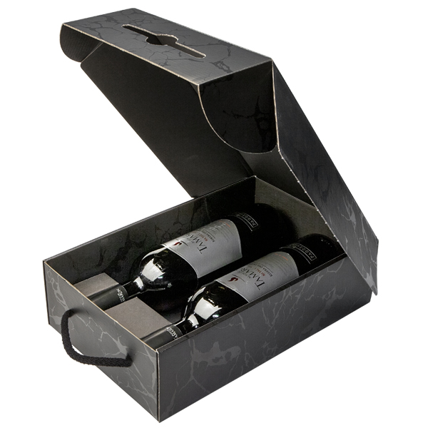 Separador negro para 2 botellas